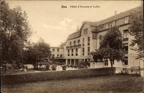 Ak Spa Wallonien Lüttich, Hotel d'Annette et Lubin