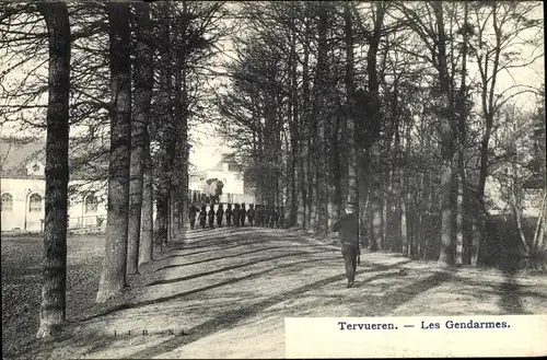 Ak Tervuren Tervueren Flämisch Brabant Flandern, Les Gendarmes