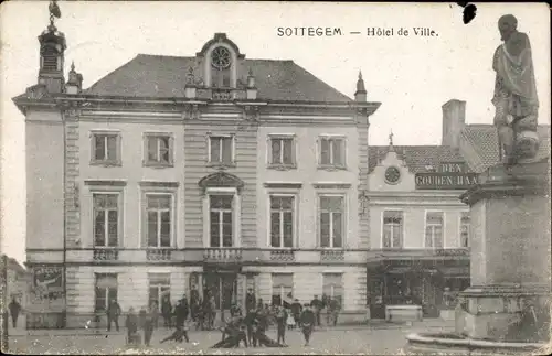 Ak Sottegem Zottegem Ostflandern, Hôtel de Ville