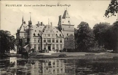 Ak Wespelaer Haecht Haacht Flämisch Brabant Flandern, Kasteel van den Heer Burggraaf de Spoelbergh