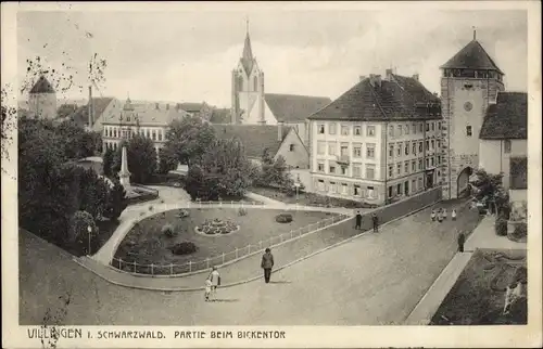 Ak Villingen Schwenningen, Partie beim Bickentor