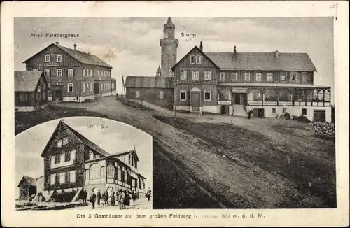 Ak Niederreifenberg Schmitten im Taunus, Großer Feldberg, Die 3 Gasthäuser