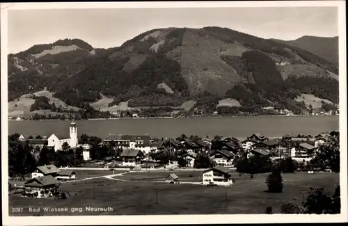 Ak Bad Wiessee in Oberbayern, Panorama, geg. Neureuth