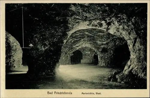 Ak Friedrichroda im Thüringer Wald, Marienhöhle