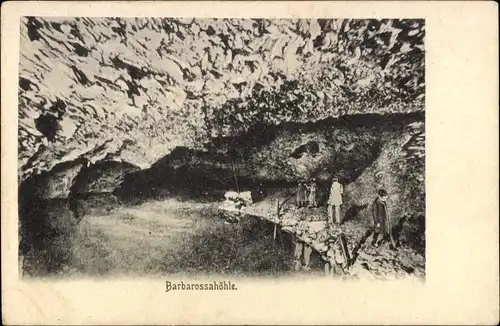 Ak Bad Frankenhausen am Kyffhäuser Thüringen, Barbarossahöhle