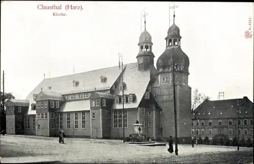 Ak Clausthal Zellerfeld im Oberharz, Kirche