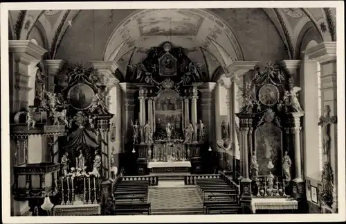 Ak Wartenberg Oberbayern, Katholische Pfarrkirche, Innenansicht, Altar