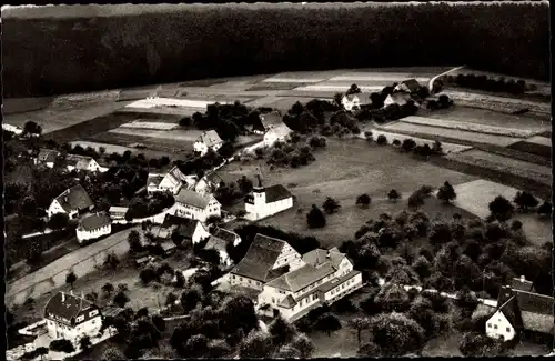 Ak Kälberbronn Pfalzgrafenweiler Nordschwarzwald, Panorama, Gasthof zum Schwanen, Bes. Max Ziefle