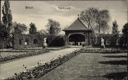 Ak Erfurt in Thüringen, Stadtpark