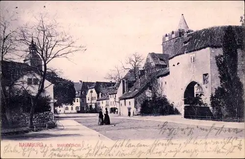 Ak Naumburg an der Saale, Blick auf das Marientor