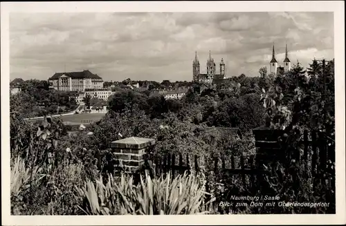 Ak Naumburg an der Saale, Blick zum Dom mit Oberlandesgericht