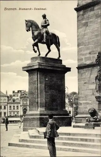 Ak Hansestadt Bremen, Bismarck-Denkmal