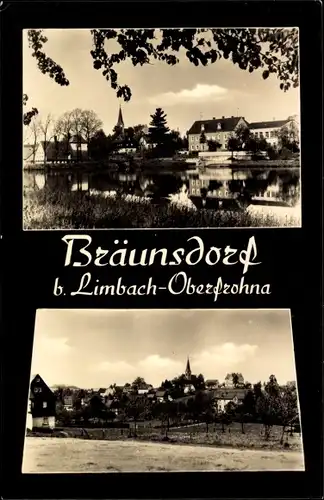 Ak Bräunsdorf Limbach-Oberfrohna, Gesamtansichten