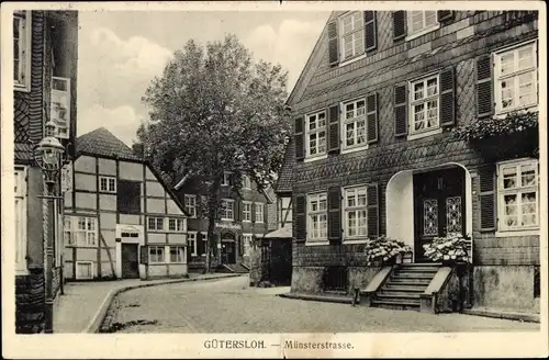 Ak Gütersloh in Westfalen, Münsterstraße