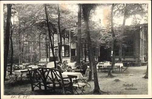 Ak Herford in Nordrhein Westfalen, Gaststätte Waldfrieden