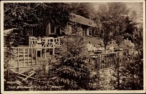 Ak Bad Orb in Hessen, Café Waldhütte