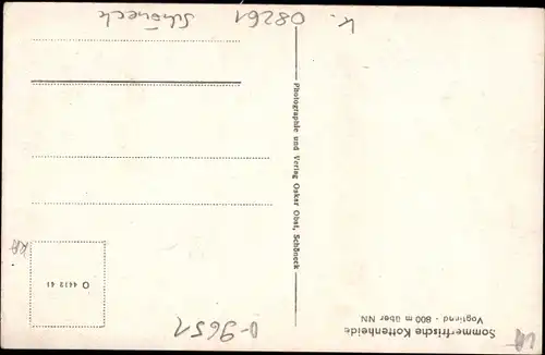 Ak Kottenheide Schöneck im Vogtland Sachsen, Gasthof, Gesamtansicht, Kottenheide Sommerfrische