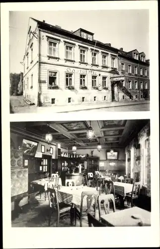 Ak Roßwein in Sachsen, Hotel Goldener Löwe