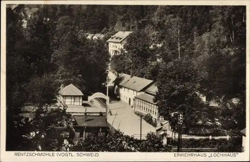 Ak Rentzschmühle Pöhl im Vogtland, Einkehrhaus "Lochhaus"