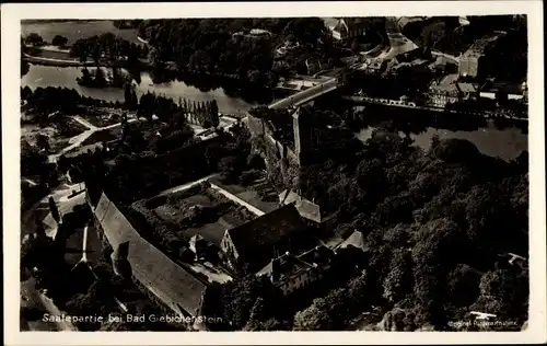 Ak Giebichenstein Halle an der Saale, Vogelperspektive