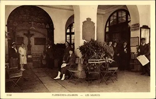 Ak Plombières les Bains Lothringen Vosges, Les Sources