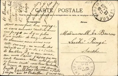 Ak Saint Dié des Vosges, Kaserne Kellermann