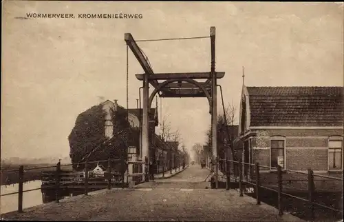 Ak Wormerveer Nordholland, Krommenieerweg