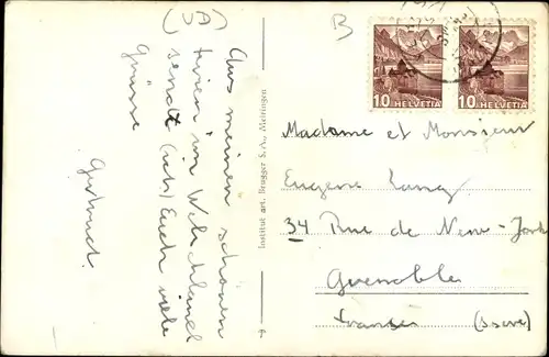 Ak Aigle Kanton Waadt, Pensionnat Mon Sefour, Vue generale