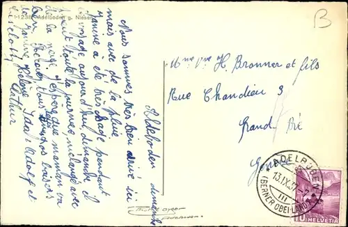 Ak Adelboden Kanton Bern Schweiz, Panorama