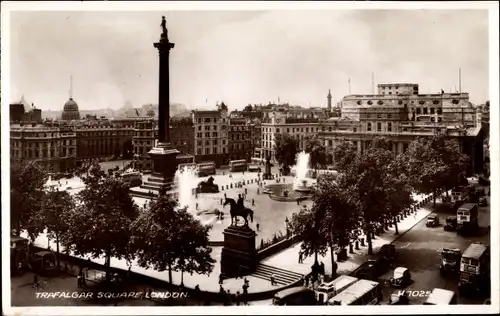 Ak London City England, Trafalgar Square