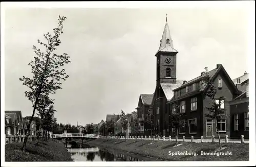 Ak Spakenburg Utrecht Niederlande, Binnengracht