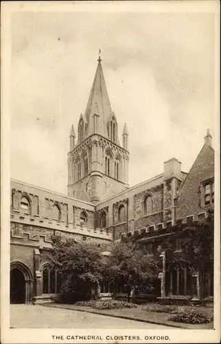 Ak Oxford Oxfordshire England, the Cathedral Cloisters