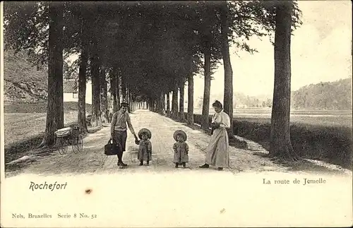 Ak Rochefort Wallonien Namur, La route de Jemelle