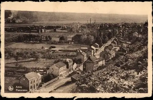 Ak Amay Wallonien Lüttich, Panorama, vue vers le centre du village