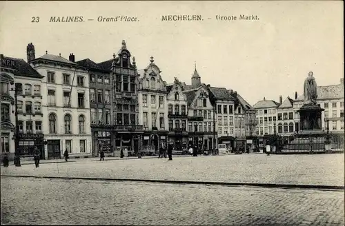 Ak Mechelen Mecheln Malines Flandern Antwerpen, Groote Markt