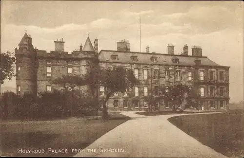 Ak Holyrood Edinburgh Schottland, Palace from the Gardens