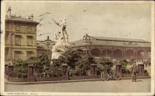 Ak Kingston upon Hull Yorkshire England, War Memorial