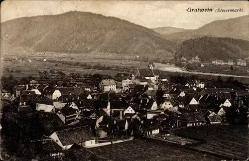 Ak Gratwein Straßengel Steiermark, Gesamtansicht