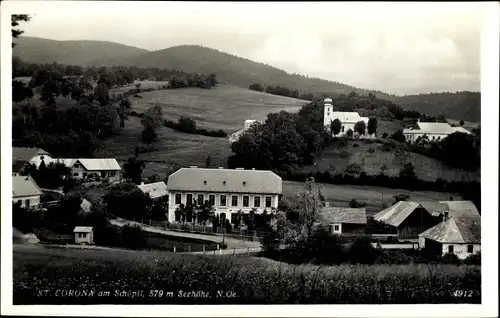 Ak St Corona am Wechsel in Niederösterreich, Teilansicht, Schöpfl
