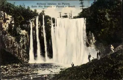 Ak Prudentópolis Paraná Brasilien, Salto Rio Branco, Wasserfall