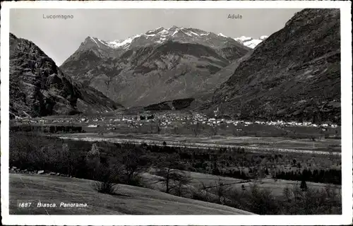 Ak Biasca Kanton Tessin, Panorama, Lucomagno, Adula