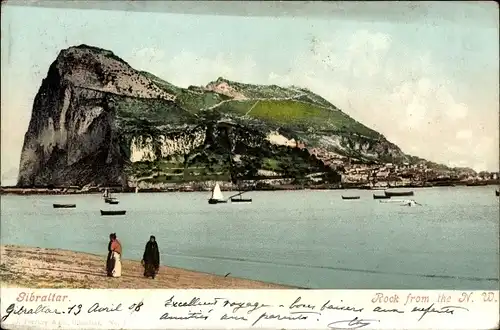 Ak Gibraltar, Rock from the North West