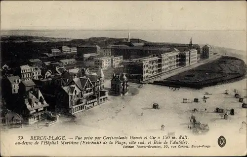 Ak Berck Plage Pas de Calais, Vue prise par Cerfs Volants Gomes et Cie