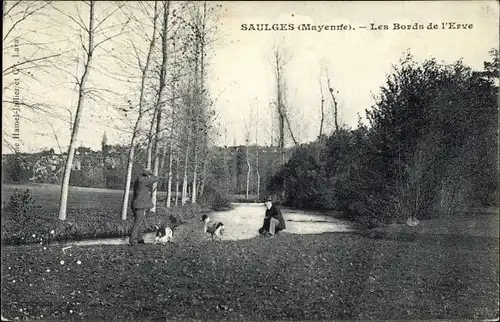 Ak Saulges Mayenne, Les Bords de l'Erve