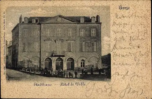 Ak Gorze Moselle, Stadthaus, Hotel de Ville, Außenansicht