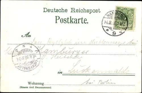 Passepartout Litho Hamburg Mitte Altstadt, Rathaus