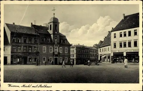 Ak Wurzen in Sachsen, Markt, Rathaus, Geschäft Robert Dieze, Deutscher Hof, Hermann Paesler