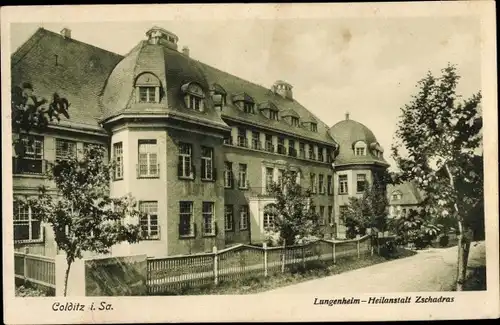 Ak Colditz in Sachsen, Lungenheim, Heilanstalt Zschadras