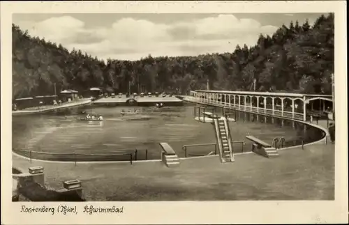 Ak Rastenberg in Thüringen, Partie im Schwimmbad