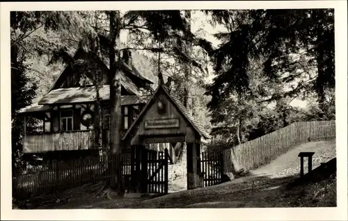 Ak Leutenberg in Thüringen, Klause, Eingangsbereich